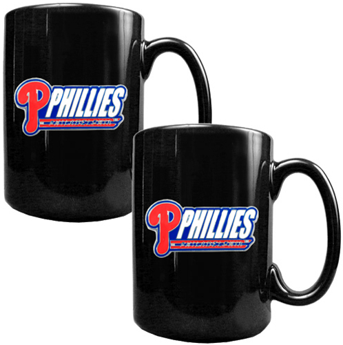 MLB Philadelphia Phillies 2pc Coffee Mug Set