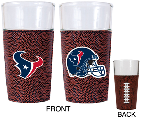 NFL Houston Texans 16oz GameBall Pint Glass Set