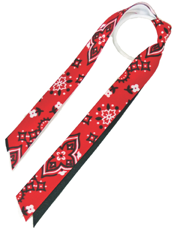 Red Lion Red Bandana Ribbon Ponytail Streamers CO