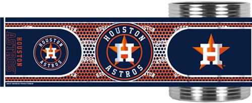 MLB Astros Stainless Steel Can Holder Hi-Def Wrap