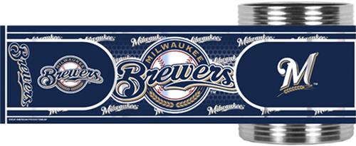 MLB Brewers Stainless Steel Can Holder Hi-Def Wrap
