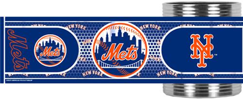 MLB NY Mets Stainless Steel Can Holder Hi-Def Wrap
