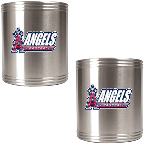 MLB Angels 2pc Stainless Steel Can Holder Set