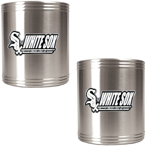 MLB White Sox 2pc Stainless Steel Can Holder Set