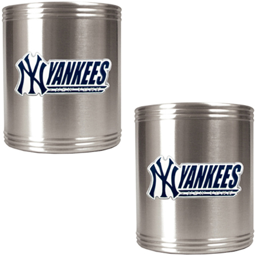 MLB Yankees 2pc Stainless Steel Can Holder Set