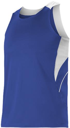 Loose-Fit Track Singlet Tank Top Jersey, Youth (YL- Navy)