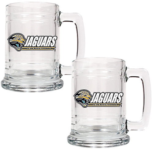 NFL Jacksonville Jaguars 2pc Glass Tankard Set
