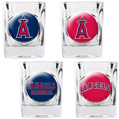 MLB LA Angels 4pc Collector's Shot Glass Set