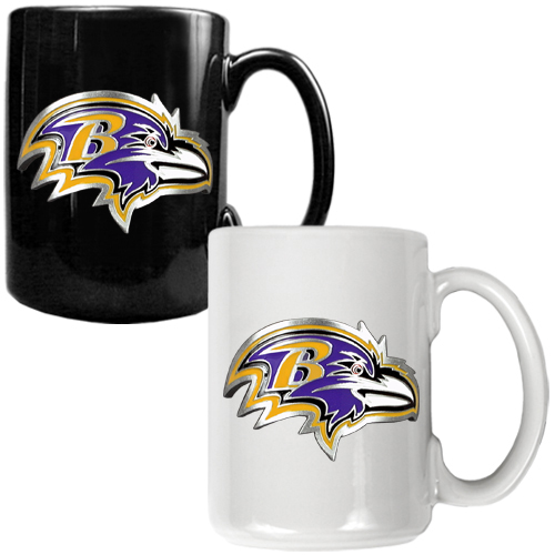 NFL Baltimore Ravens Multi Color Mug Set