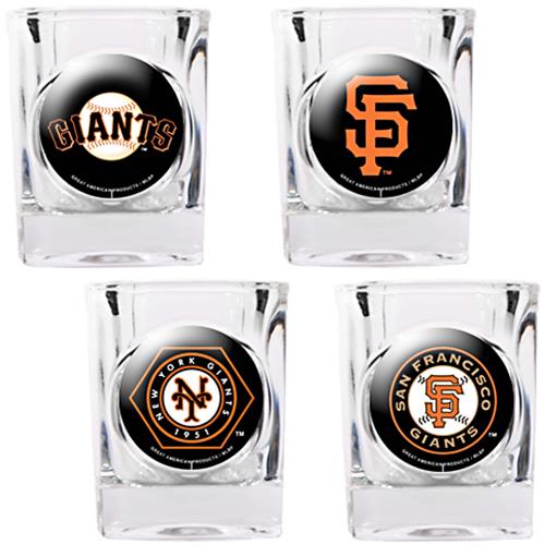 MLB SF Giants 4pc Collector's Shot Glass Set