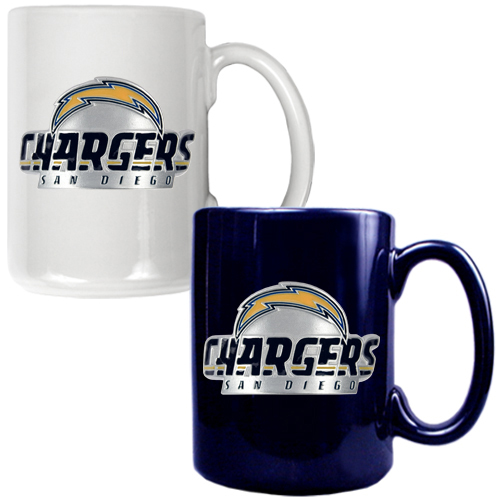 NFL San Diego Chargers Multi Color Mug Set