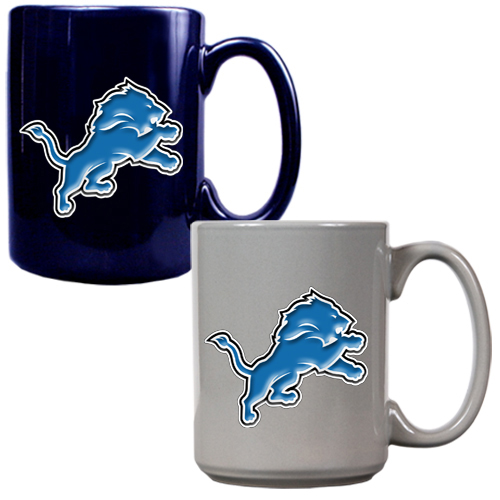 NFL Detroit Lions Multi Color Mug Set