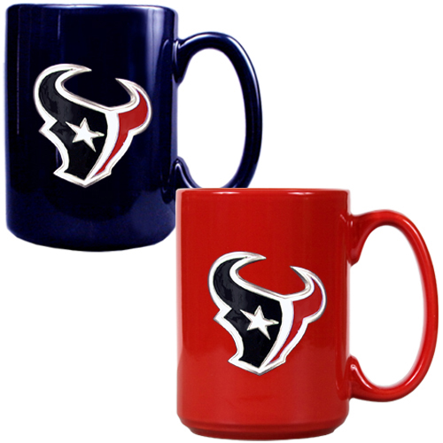 NFL Houston Texans Multi Color Mug Set