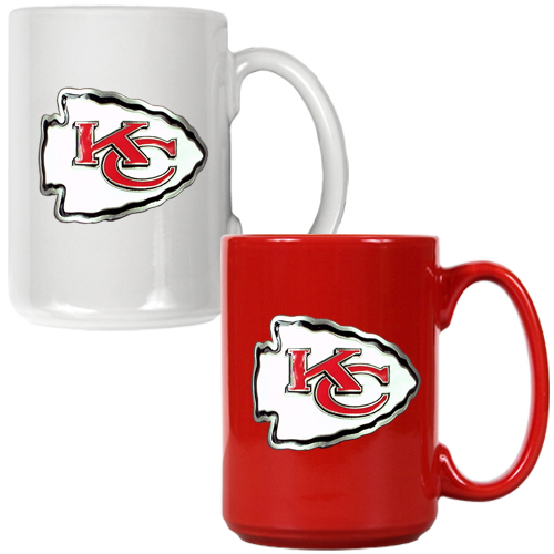 NFL Kansas City Chiefs Multi Color Mug Set