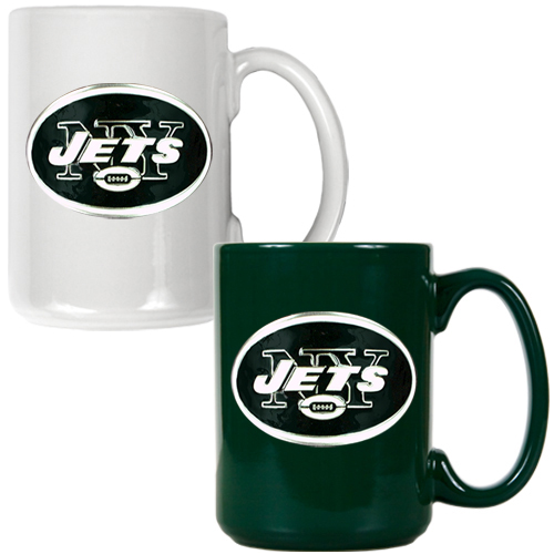 NFL New York Jets Multi Color Mug Set