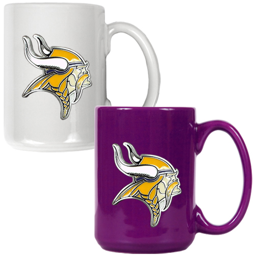 NFL Minnesota Vikings Multi Color Mug Set