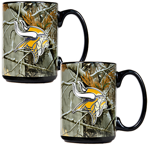 NFL Minnesota Vikings Open Field Coffee Mug Set