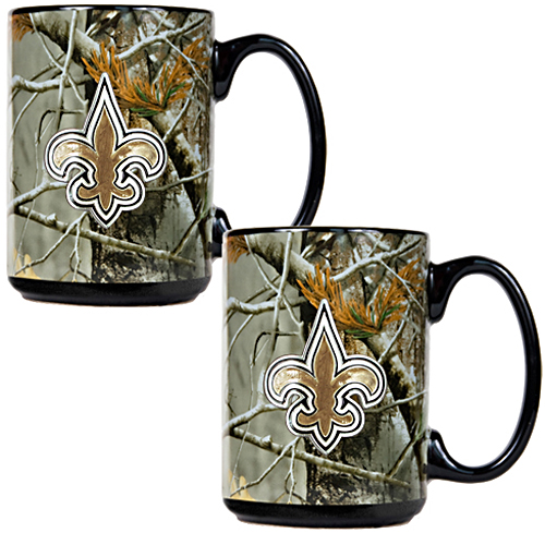 NFL New Orleans Saints Open Field Coffee Mug Set