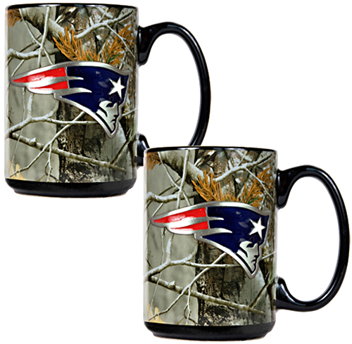 NFL New England Patriots Open Field Coffee Mug Set
