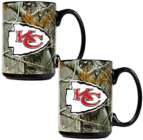 NFL Kansas City Chiefs Open Field Coffee Mug Set