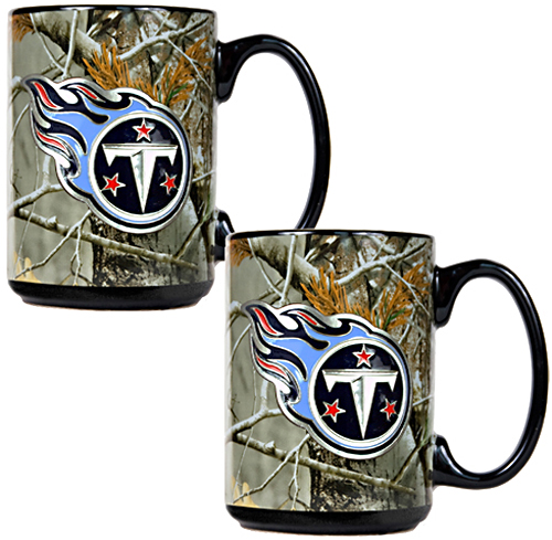 NFL Tennessee Titans 2pc Open Field Coffee Mug Set