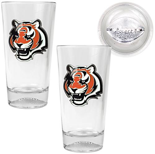 NFL Cincinnati Bengals Football Base Pint Glasses