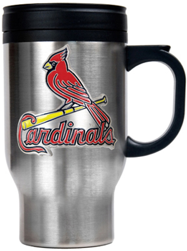 MLB Cardinals Stainless Steel Travel Mug 16oz.