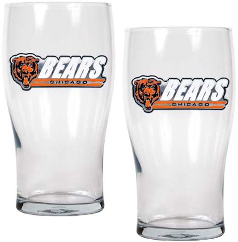 NFL Chicago Bears 20 oz Pub Glass Set
