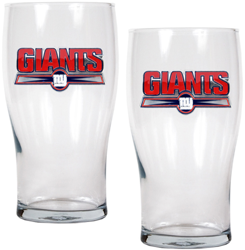 NFL New York Giants 20 oz Pub Glass Set