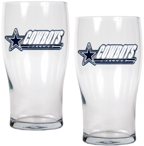 NFL Dallas Cowboys 20 oz Pub Glass Set