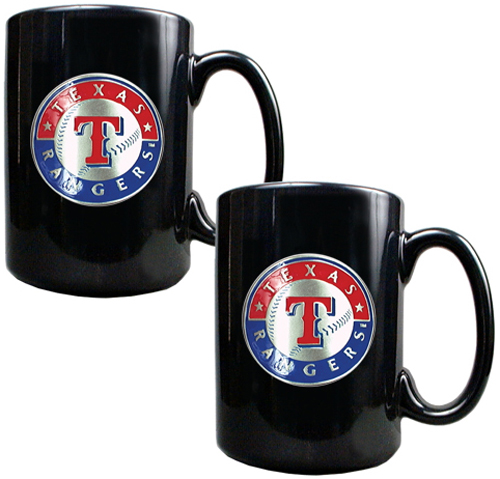 MLB Texas Rangers 2pc Coffee Mug Set