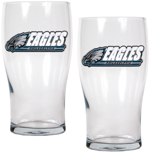 NFL Philadelphia Eagles 20 oz Pub Glass Set