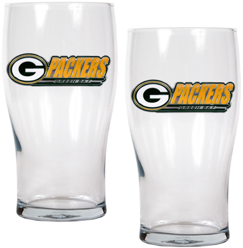 NFL Green Bay Packers 20 oz Pub Glass Set