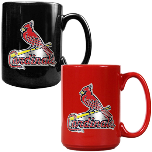 MLB Cardinals 2pc Multi Color Coffee Mug Set