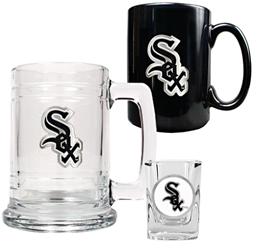 MLB White Sox Tankard, Coffee Mug & Shot Glass Set