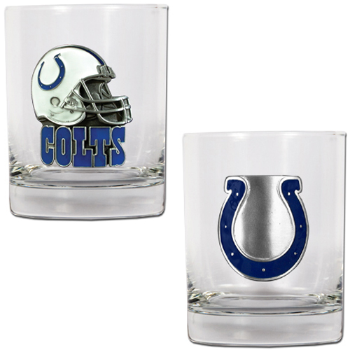 NFL Indianapolis Colts 14oz Rocks Glass 2 pc Set