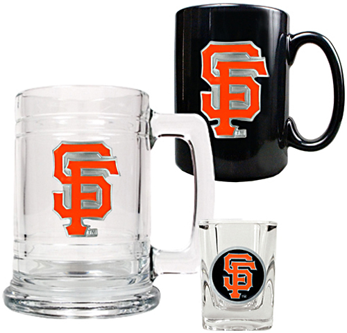 MLB Giants Tankard, Coffee Mug & Shot Glass Set