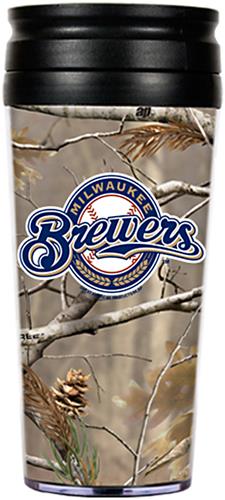 MLB Brewers Open Field Acrylic Travel Tumbler