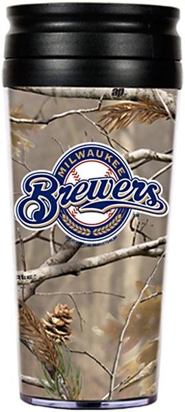 MLB Brewers Open Field Acrylic Travel Tumbler