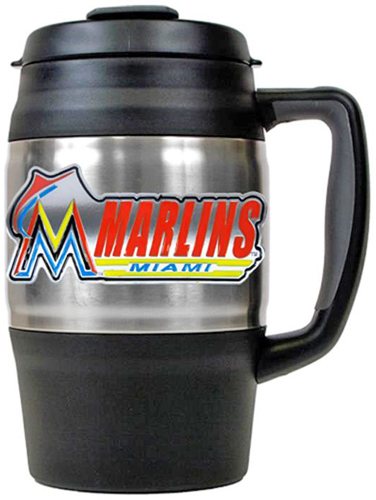 MLB Miami Marlins Large Heavy Duty Travel Mug