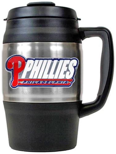 MLB Phillies Large Heavy Duty Travel Mug