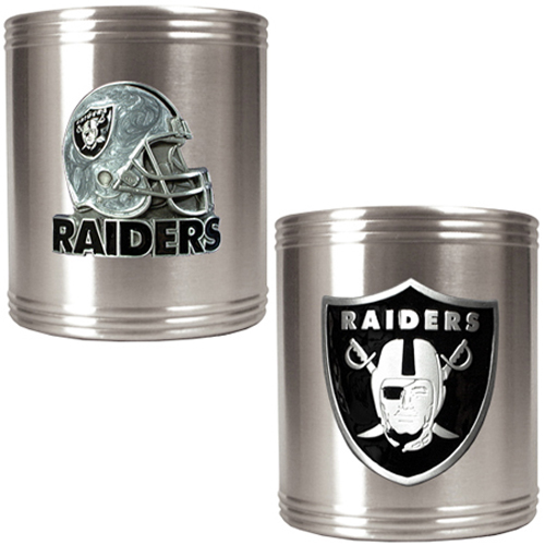 NFL Oakland Raiders Stainless Steel Can Holders