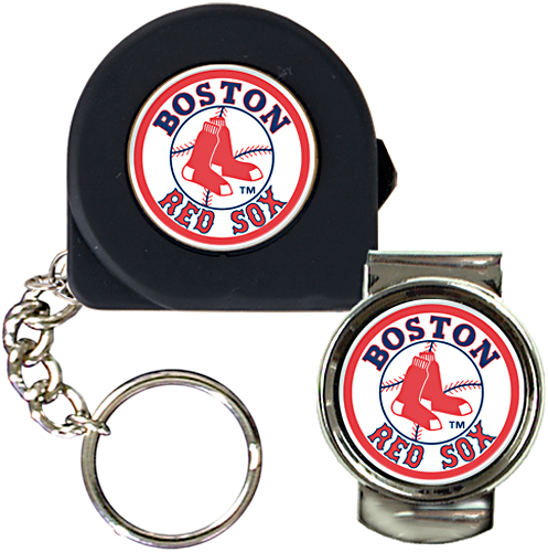 MLB Red Sox Tape Measure Key Chain & Money Clip