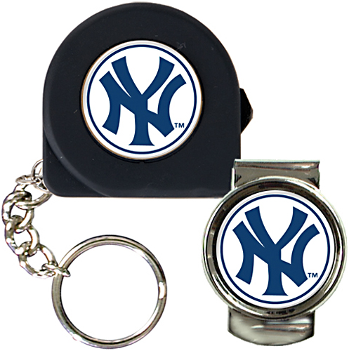 MLB Yankees Tape Measure Key Chain & Money Clip
