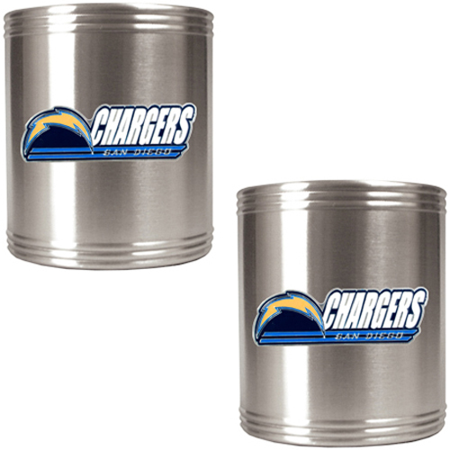 NFL San Diego Chargers Stainless Steel Can Holders