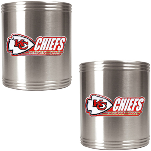 NFL Kansas City Chiefs Stainless Steel Can Holders