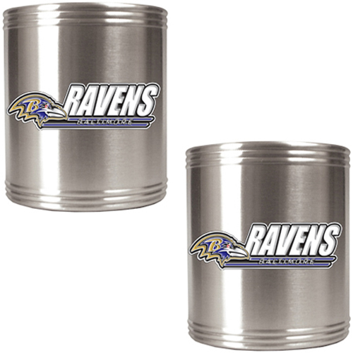 NFL Baltimore Ravens Stainless Steel Can Holders