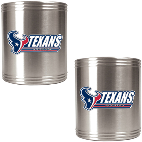 NFL Houston Texans Stainless Steel Can Holders