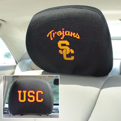 Fan Mats USC Trojans Head Rest Covers - Fan Gear