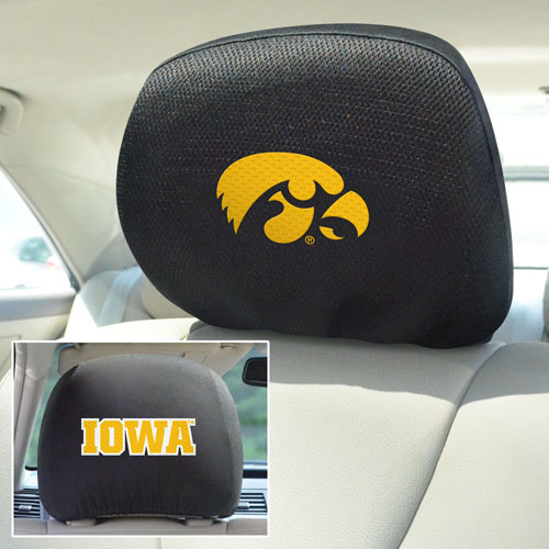 Fan Mats University of Iowa Head Rest Covers